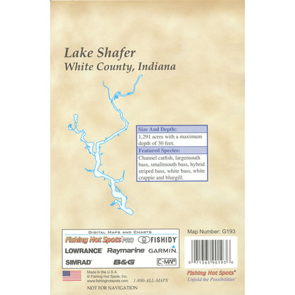 Lake Shafer Fishing Map