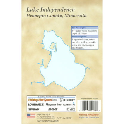 Lake Independence Fishing Map