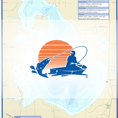 Lake Independence Fishing Map