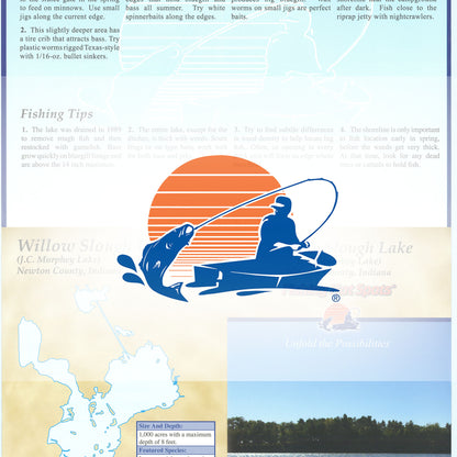 Willow Slough Lake (J.C.Murphey) Fishing Map