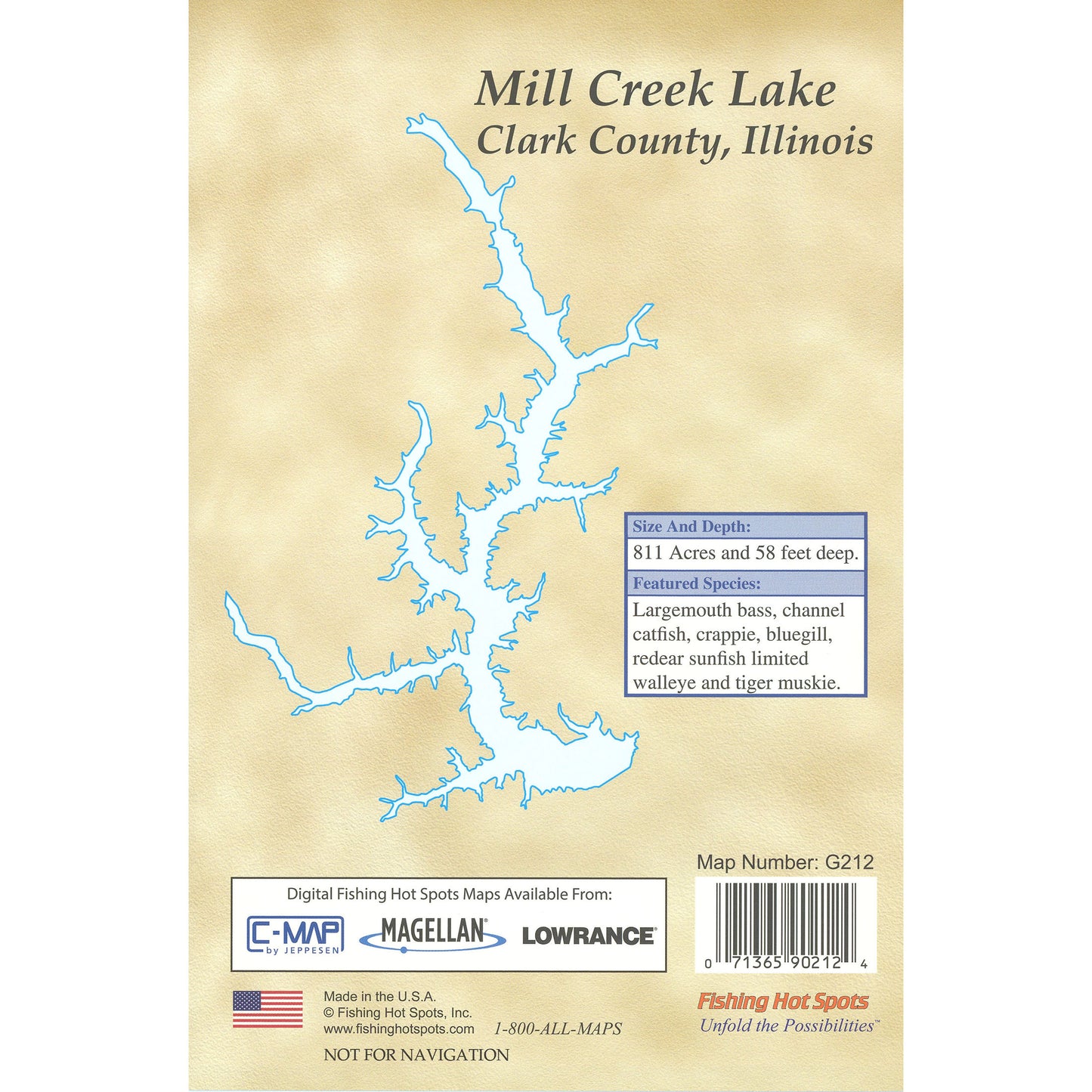 Mill Creek (Newmans) Lake Fishing Map