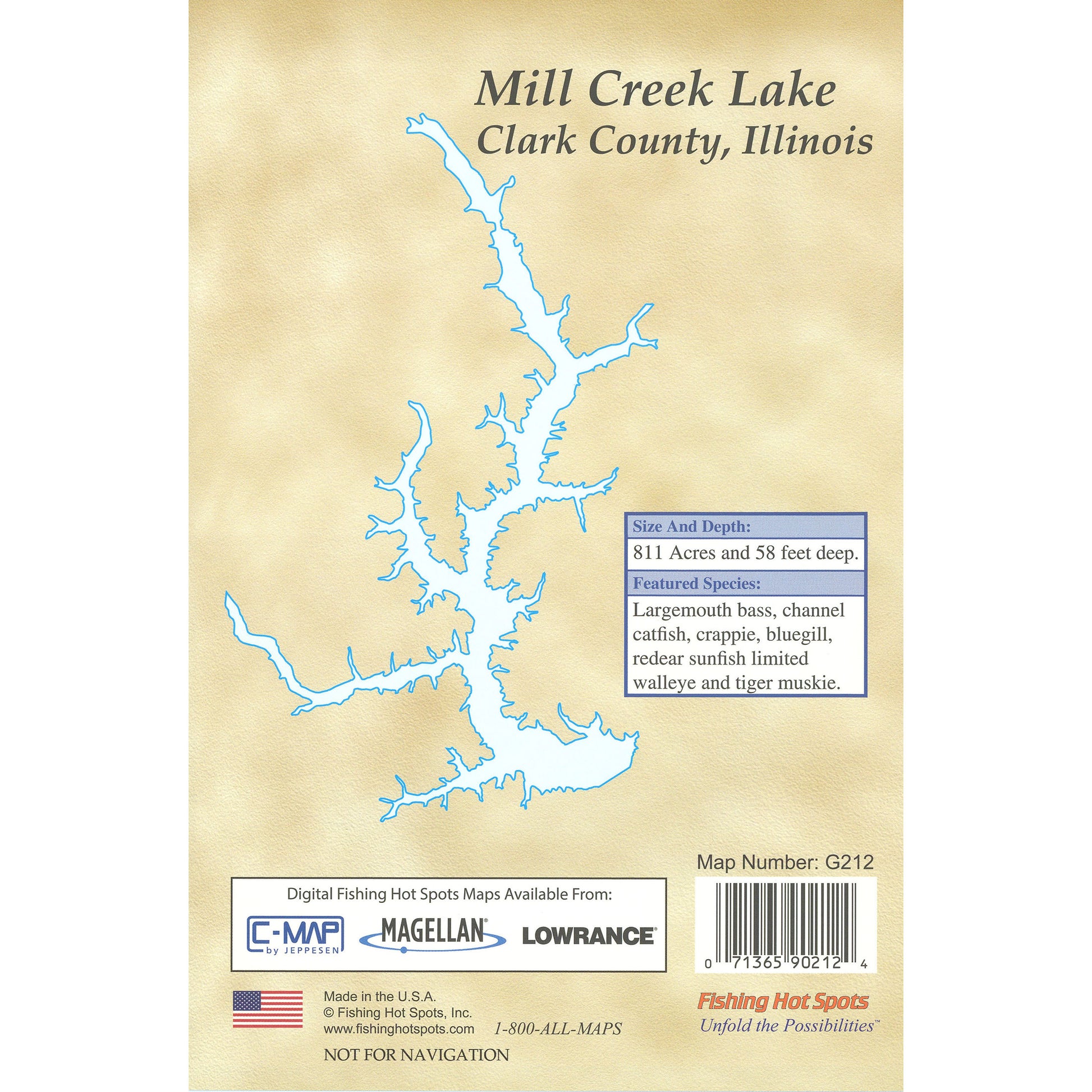 Mill Creek (Newmans) Lake Fishing Map
