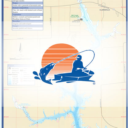 Mill Creek (Newmans) Lake Fishing Map