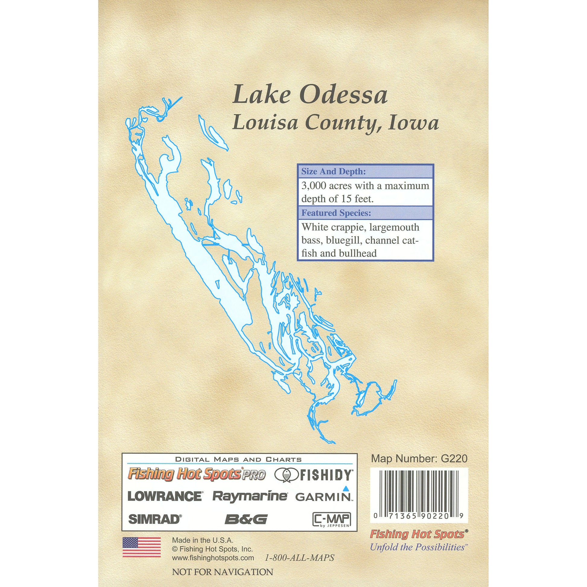 Odessa Lake Fishing Map