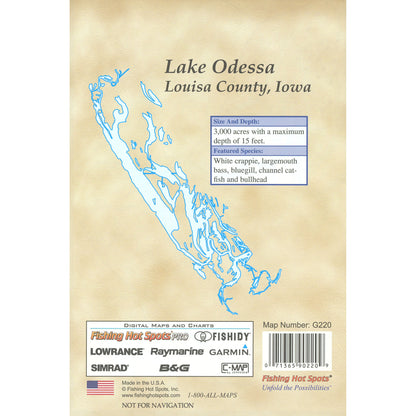 Odessa Lake Fishing Map