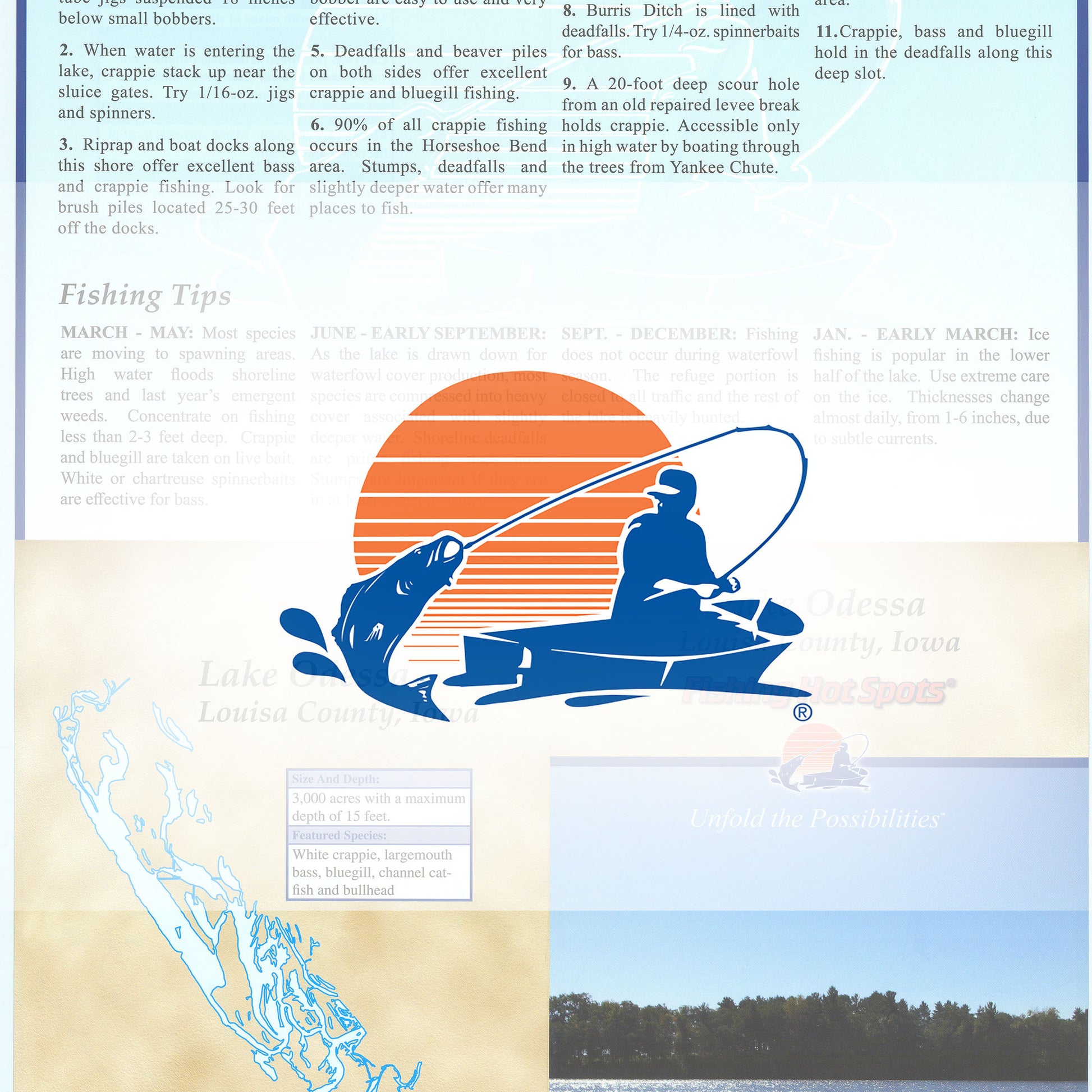 Odessa Lake Fishing Map