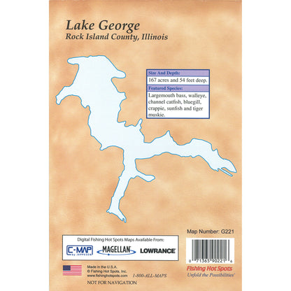 Lake George Fishing Map (Illinois)