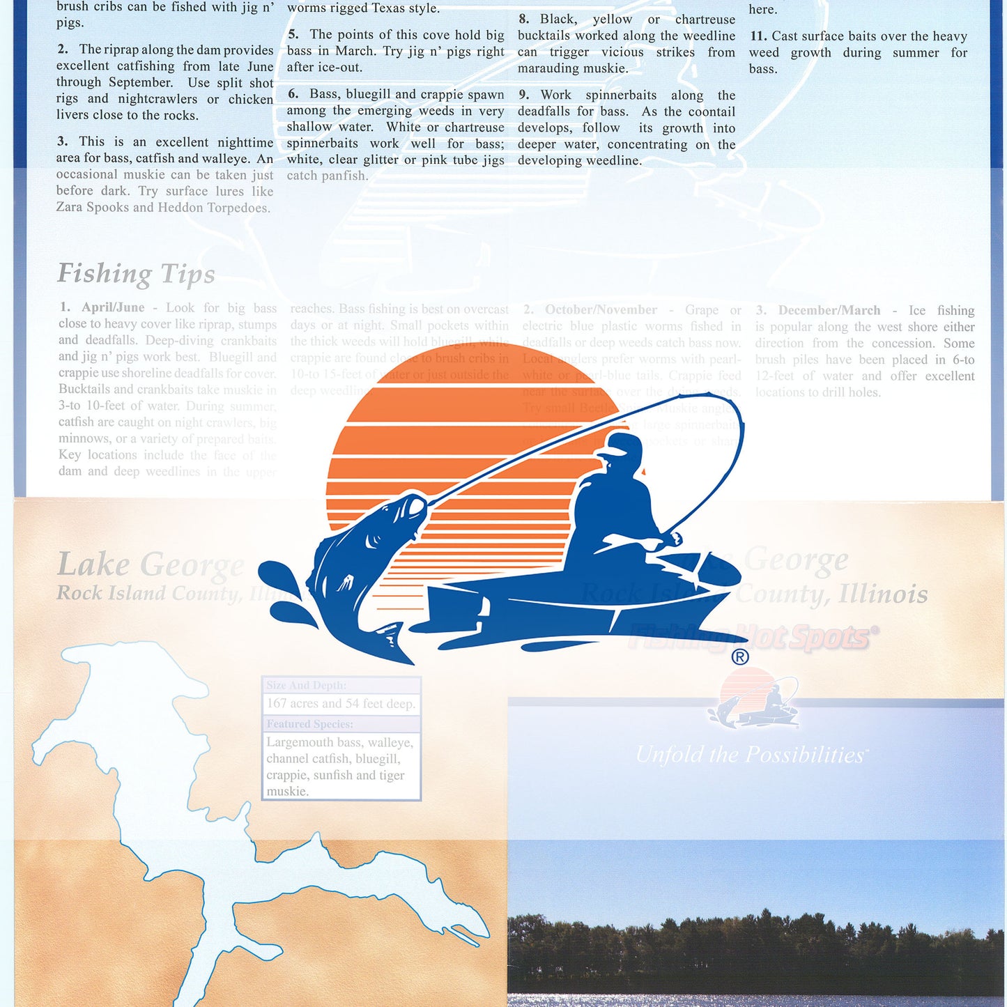 Lake George Fishing Map (Illinois)