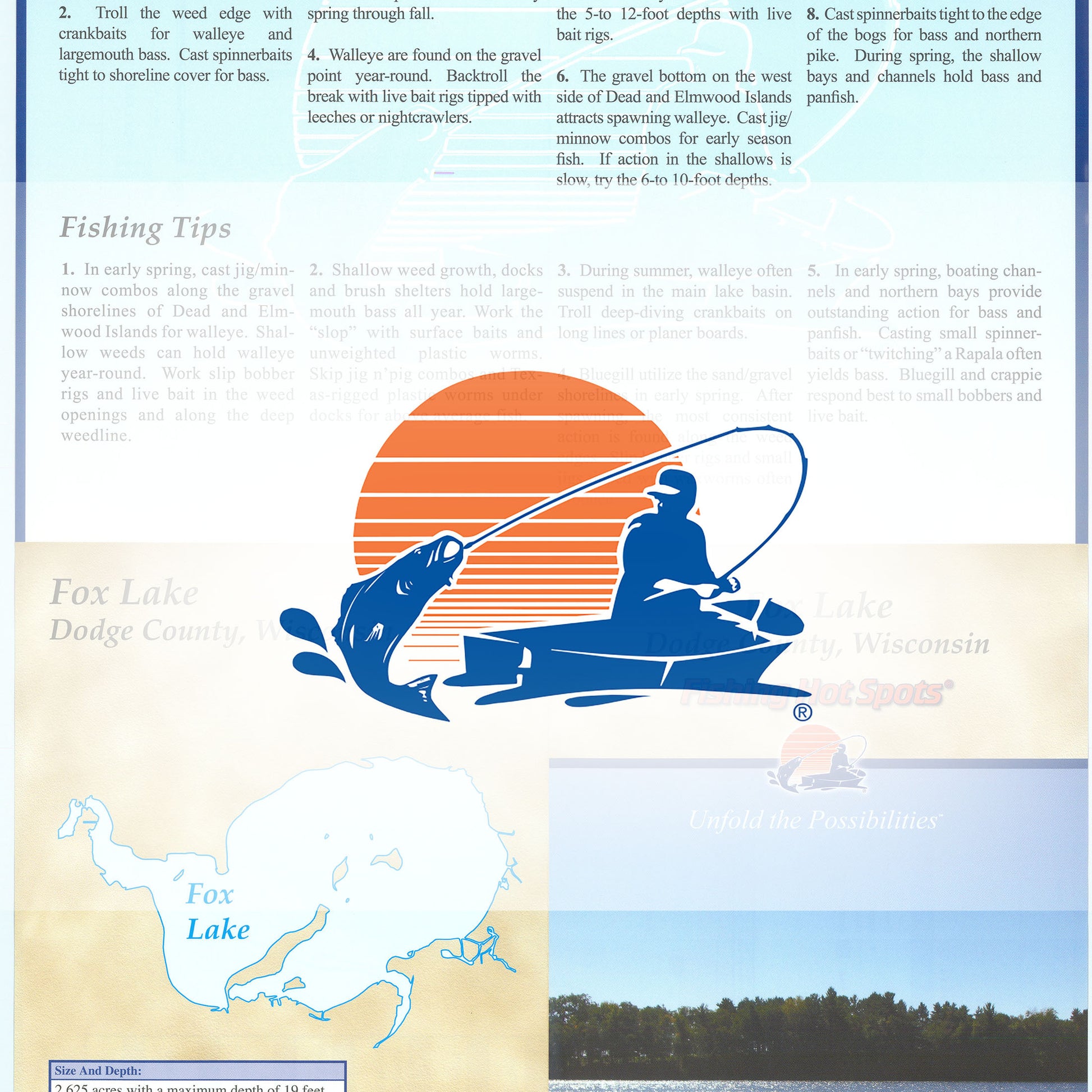 Fox Lake (Dodge Co) Fishing Map