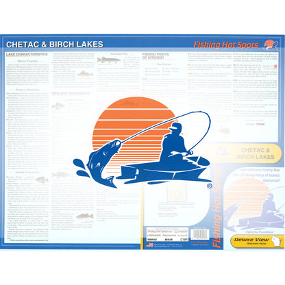 Chetac & Birch Lake (Sawyer Co) Fishing Map