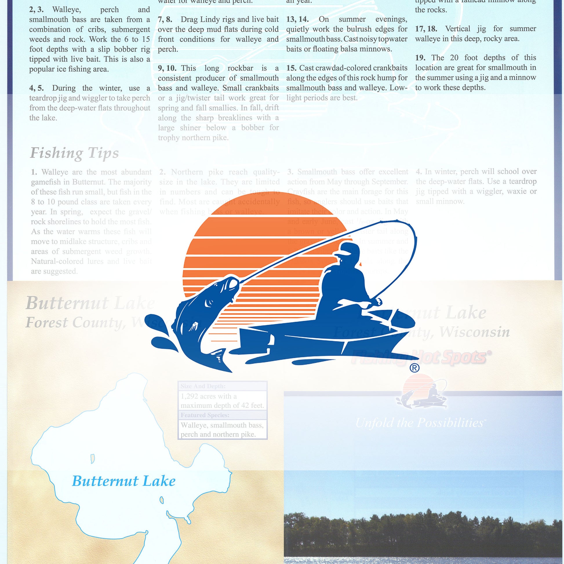 Butternut Lake (Forest County) Fishing Map