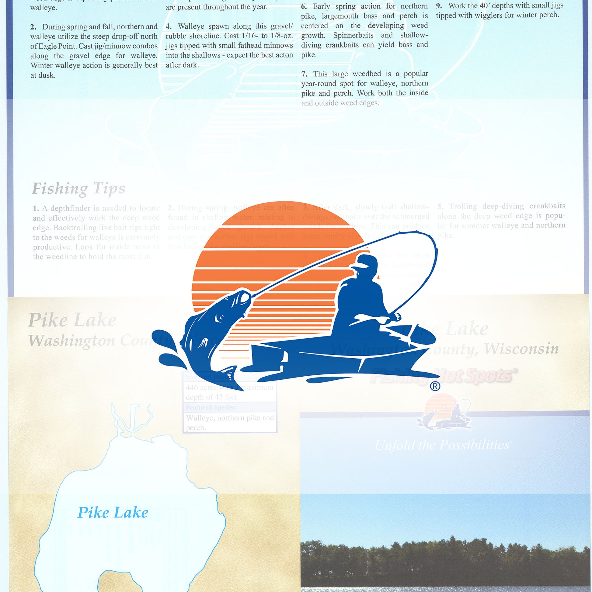 Pike Lake (Washington Co) Fishing Map
