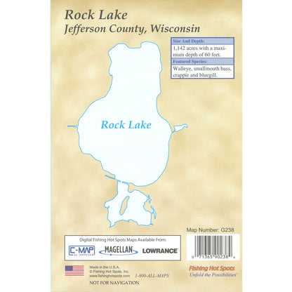 Rock Lake (Jefferson Co) fishing map