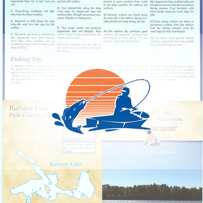 Balsam Lake (Polk Co) fishing map