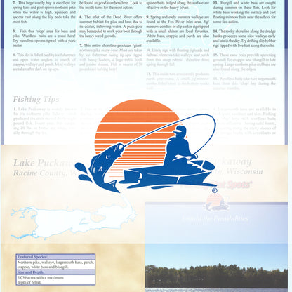 Puckaway Lake Fishing Map (Green Co)