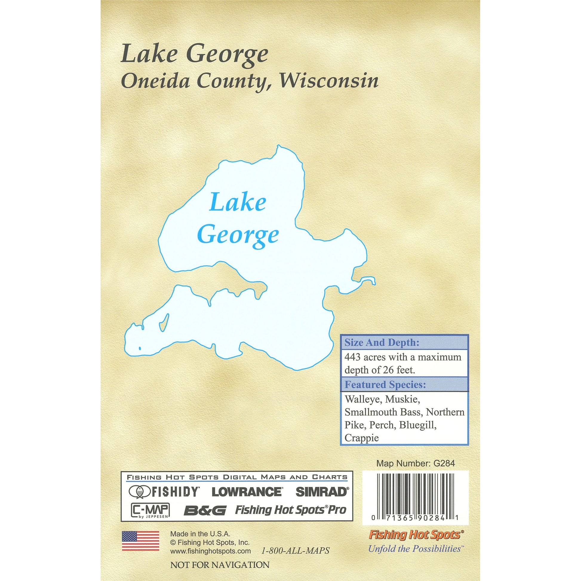 Lake George Fishing Map