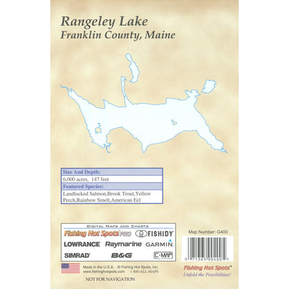 Rangeley Lake fishing map