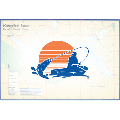 Rangeley Lake fishing map