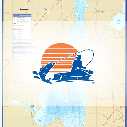 Annabessacook Lake Fishing Map