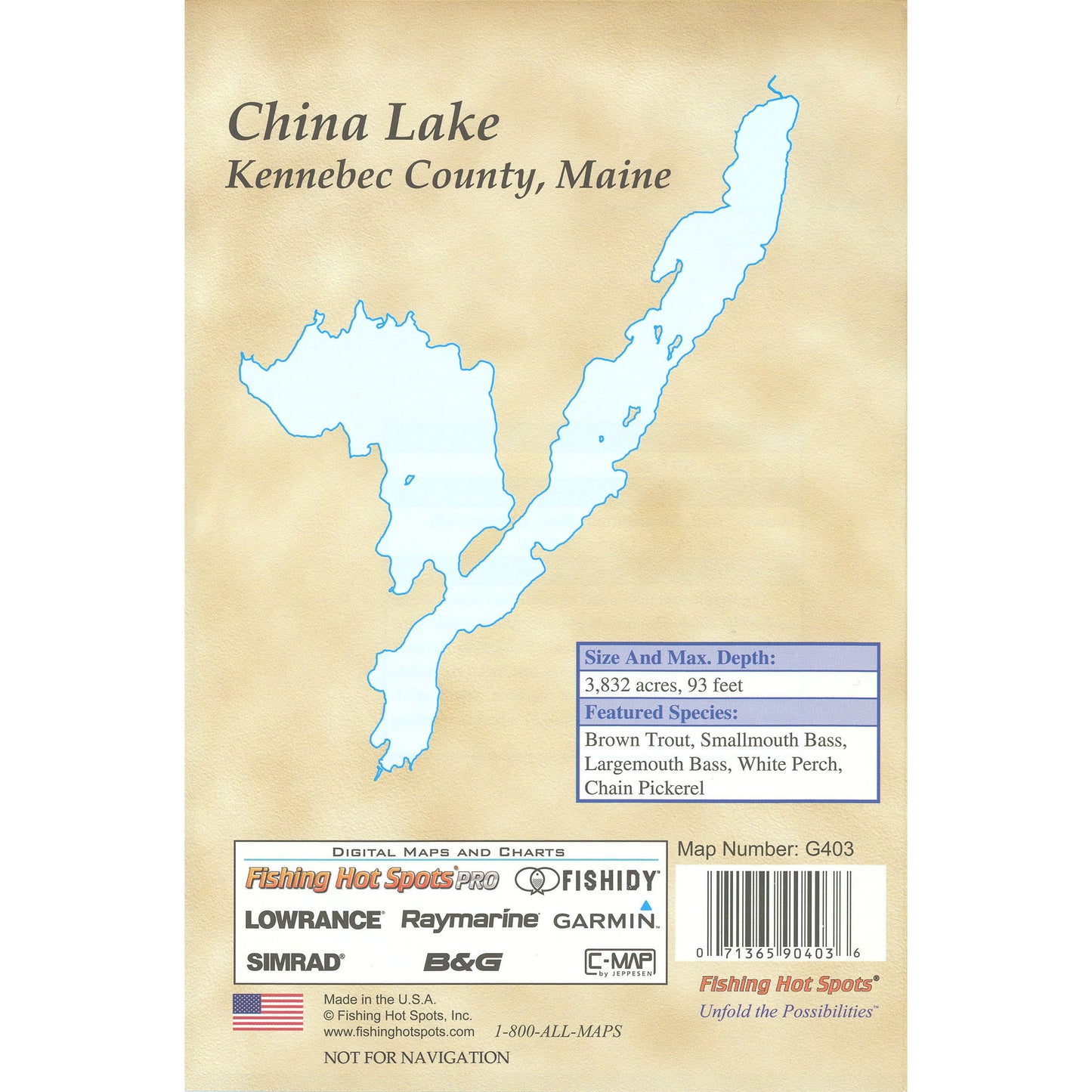 China Lake Fishing Map