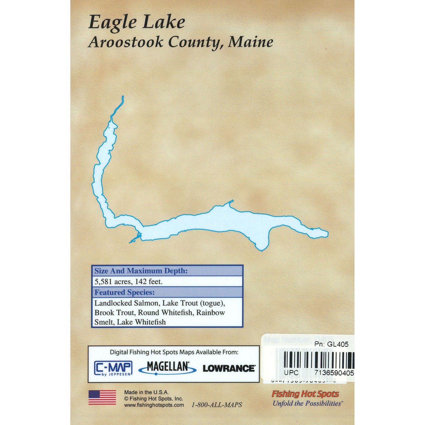 Eagle Lake (Maine) Fishing Map