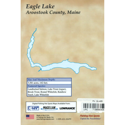 Eagle Lake (Maine) Fishing Map