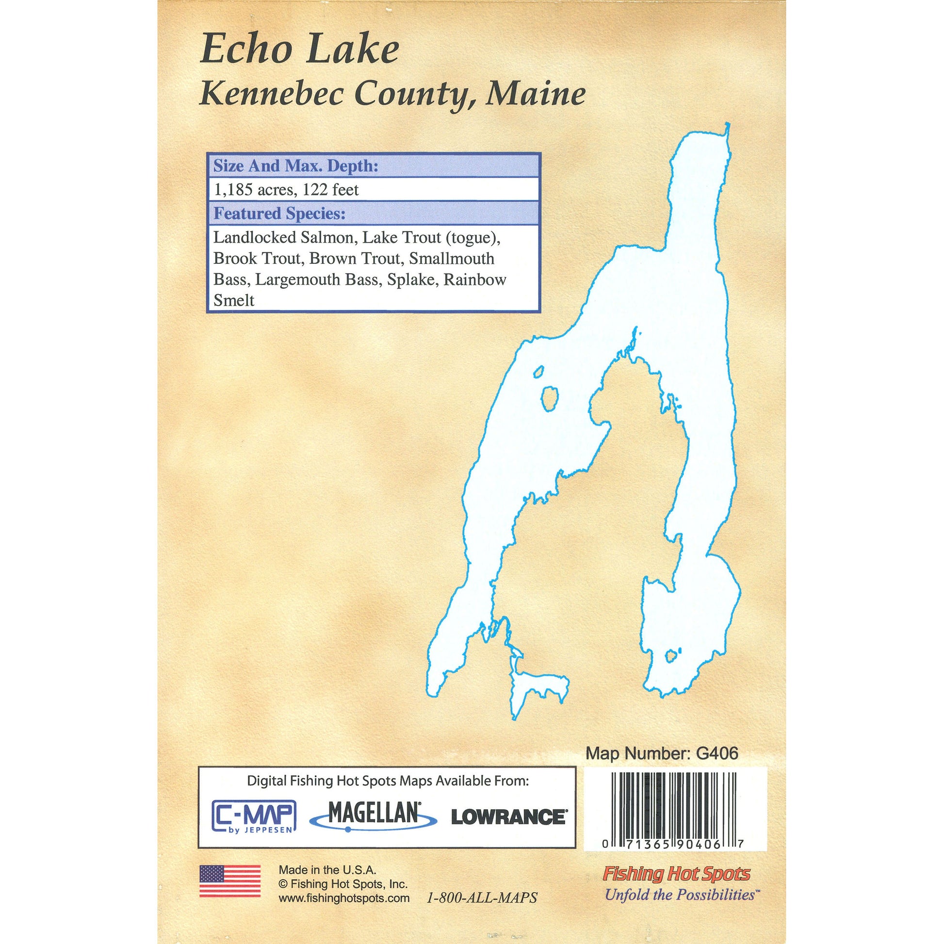 Echo Lake Fishing Map