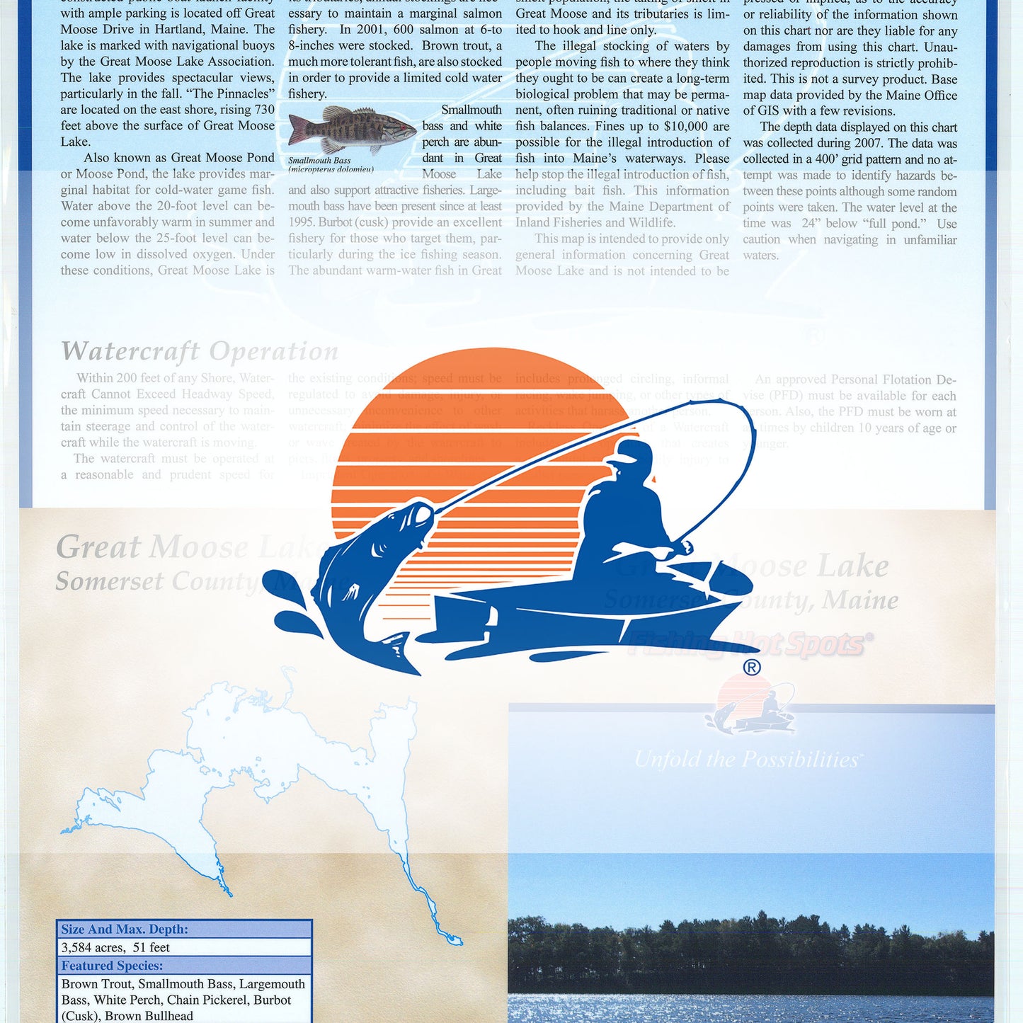 Great Moose Lake Fishing Map