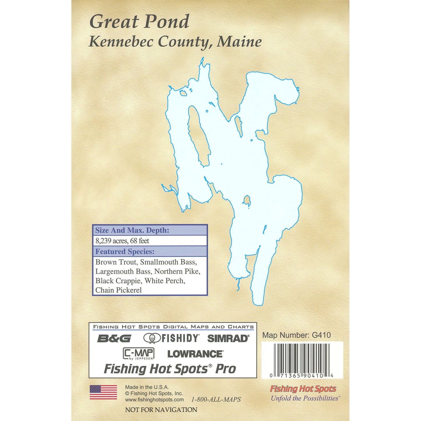 Great Pond Fishing Map