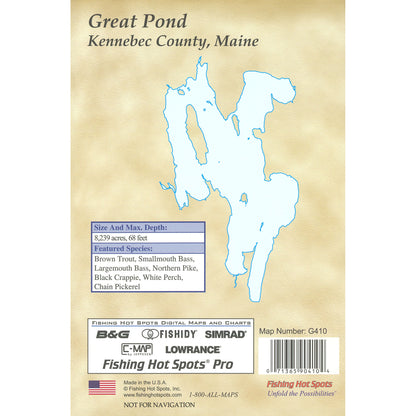 Great Pond Fishing Map