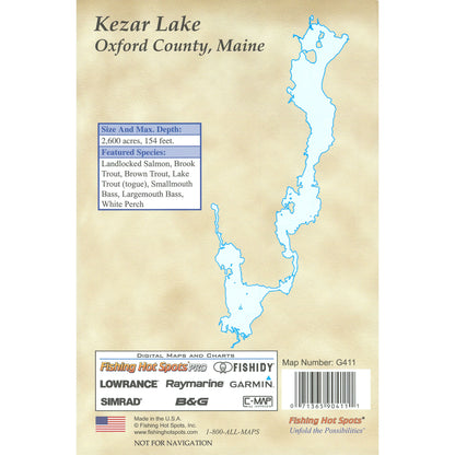 Kezar Lake Fishing Map