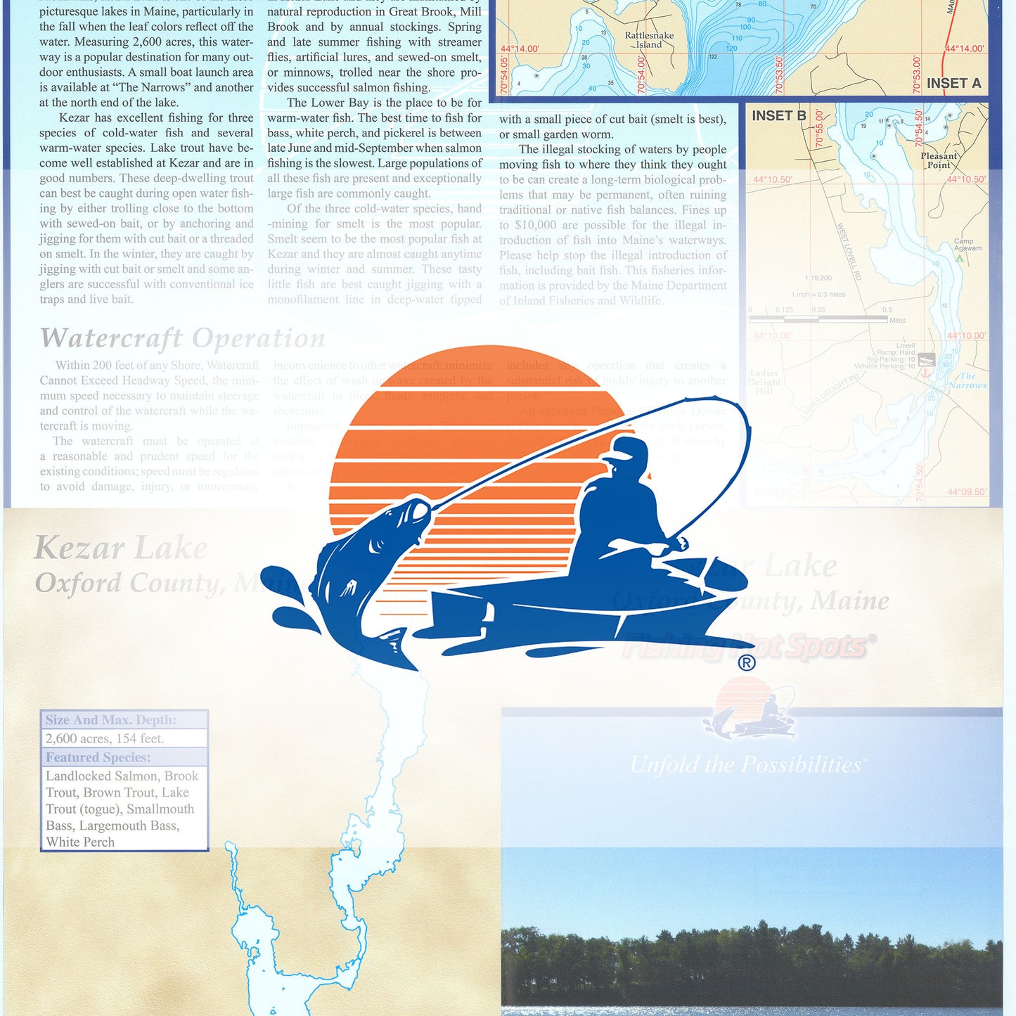 Kezar Lake Fishing Map