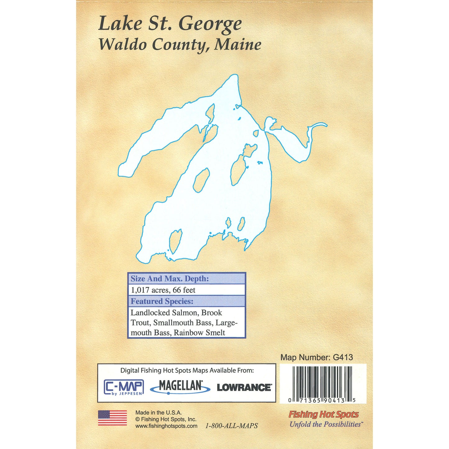 Lake St. George Fishing Map