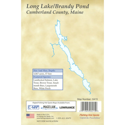 Long Lake/Brandy Pond Fishing Map