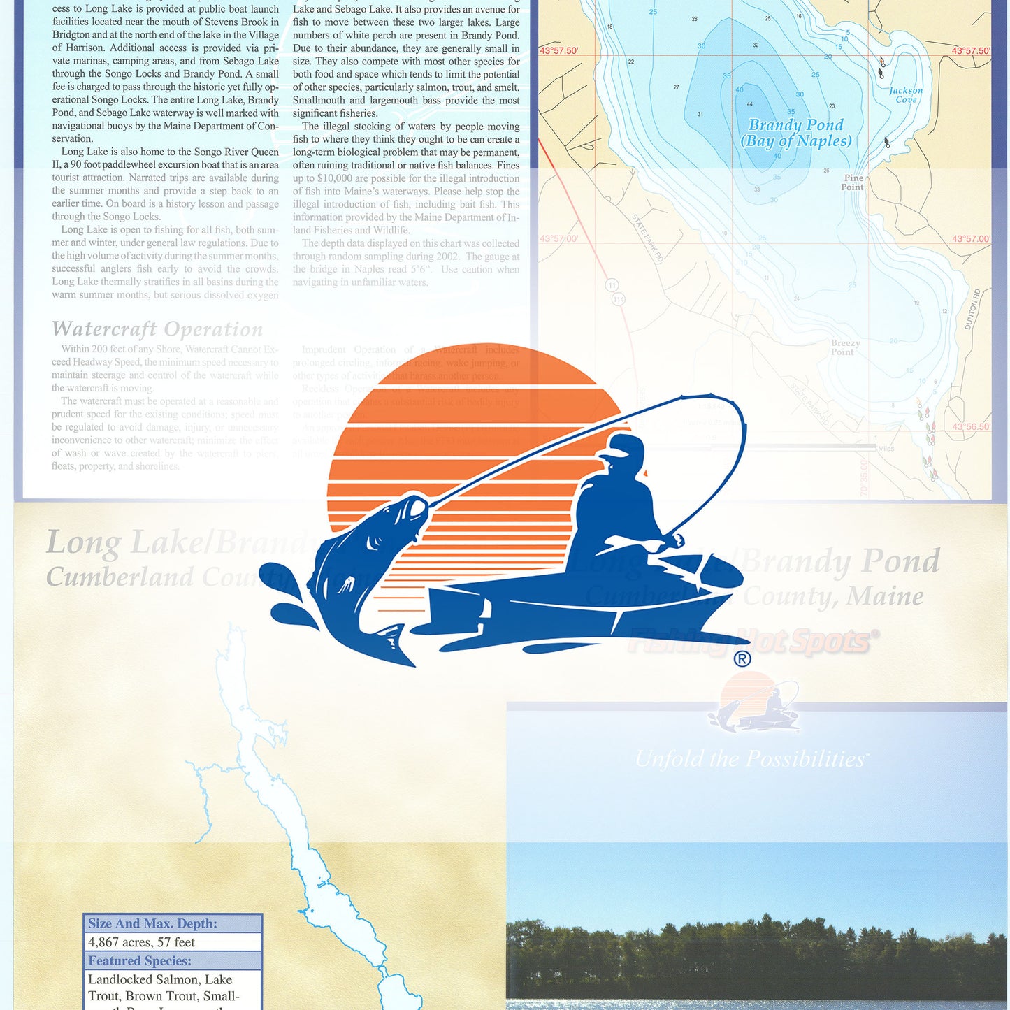 Long Lake/Brandy Pond Fishing Map