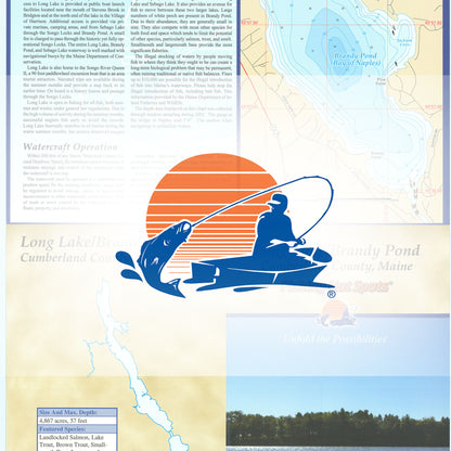 Long Lake/Brandy Pond Fishing Map