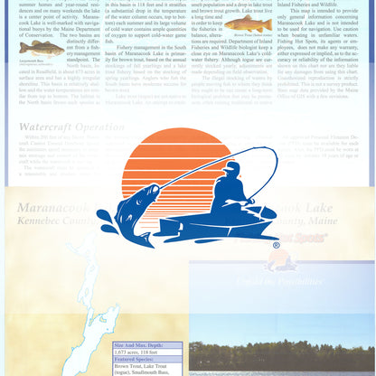 Maranacook Lake Fishing Map