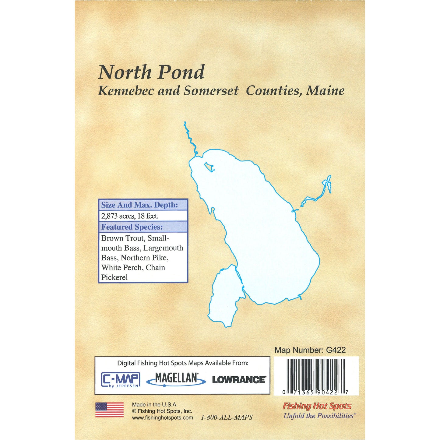 North Pond Fishing Map