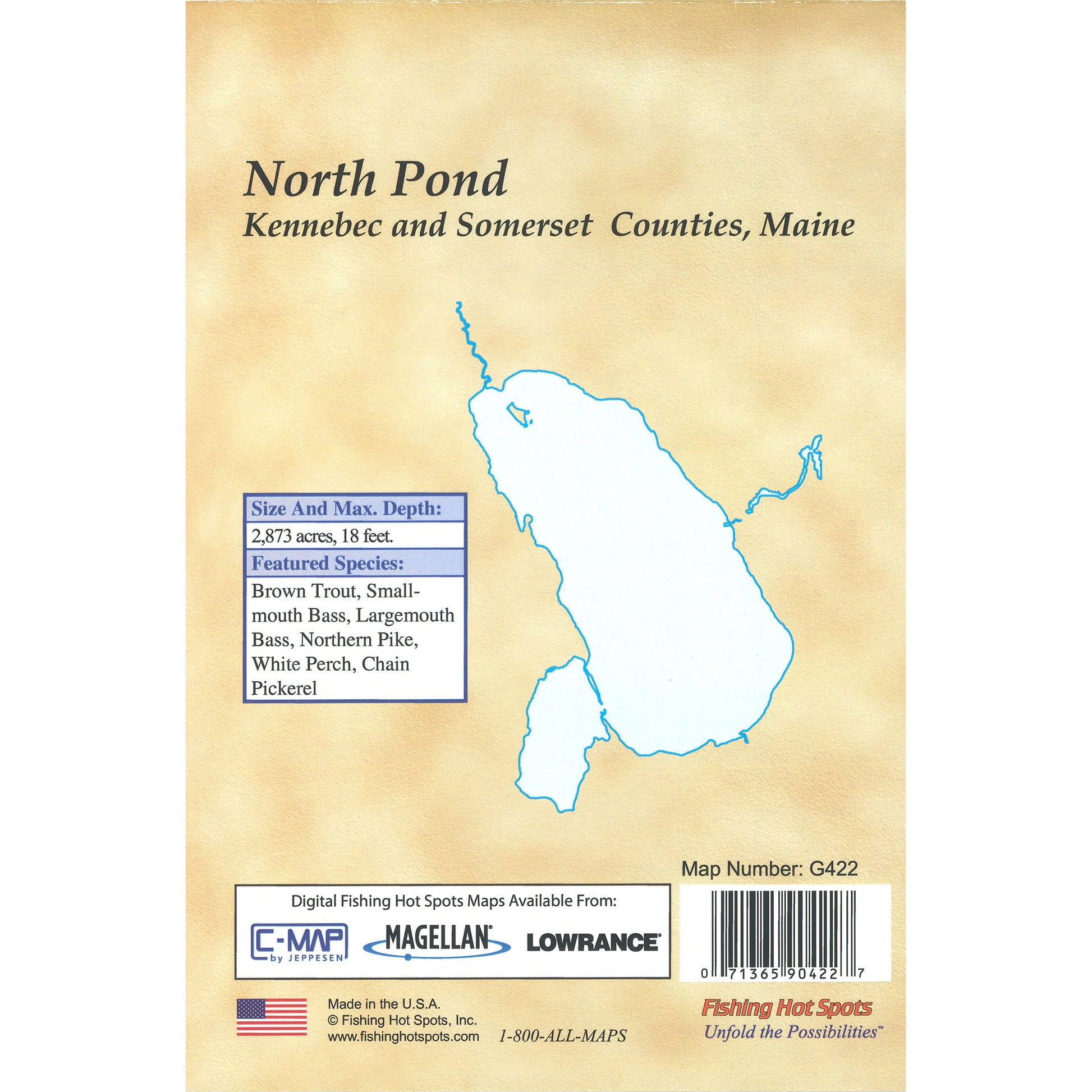 North Pond Fishing Map