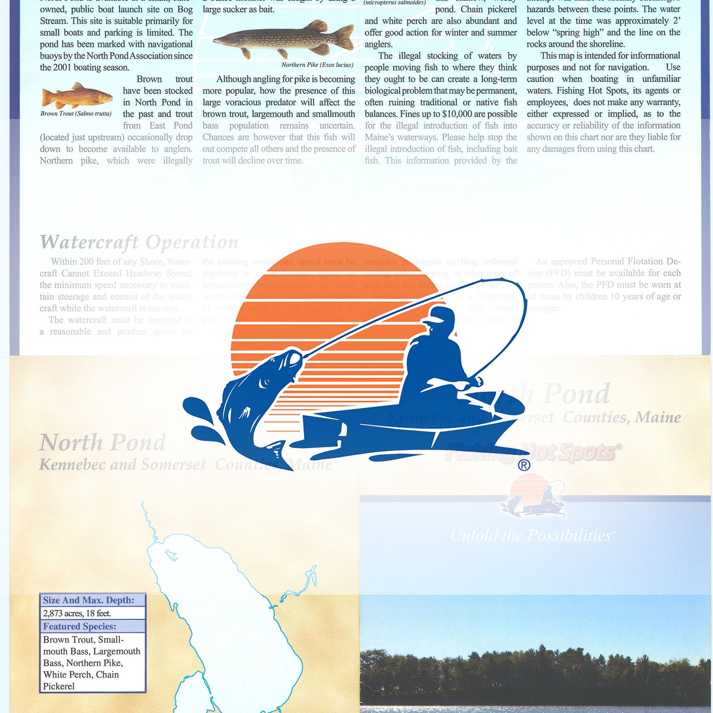 North Pond Fishing Map