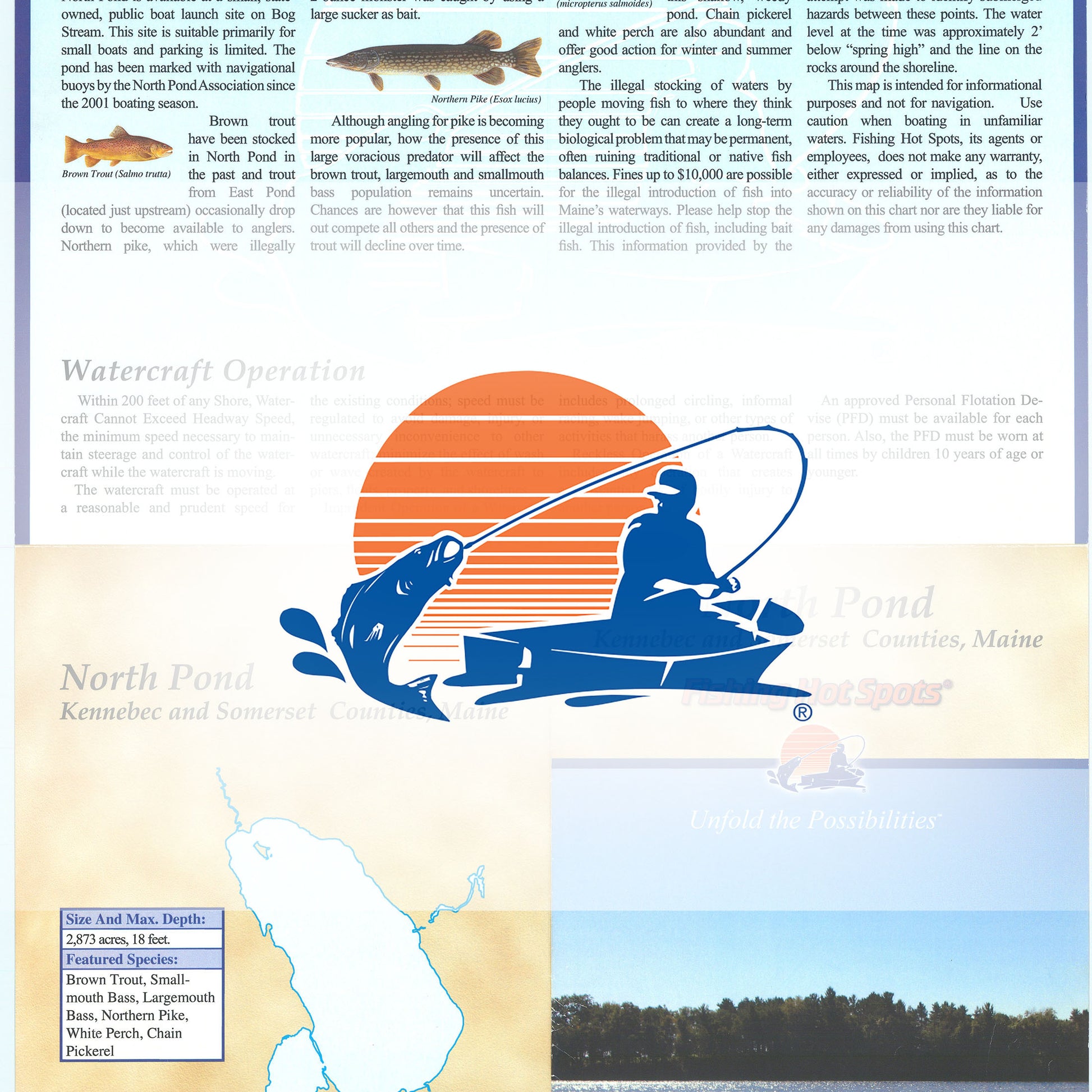 North Pond Fishing Map