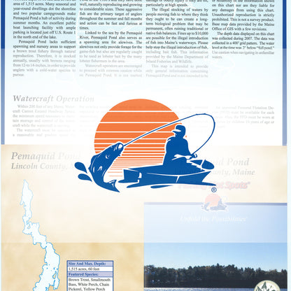 Pemaquid Pond Fishing Map