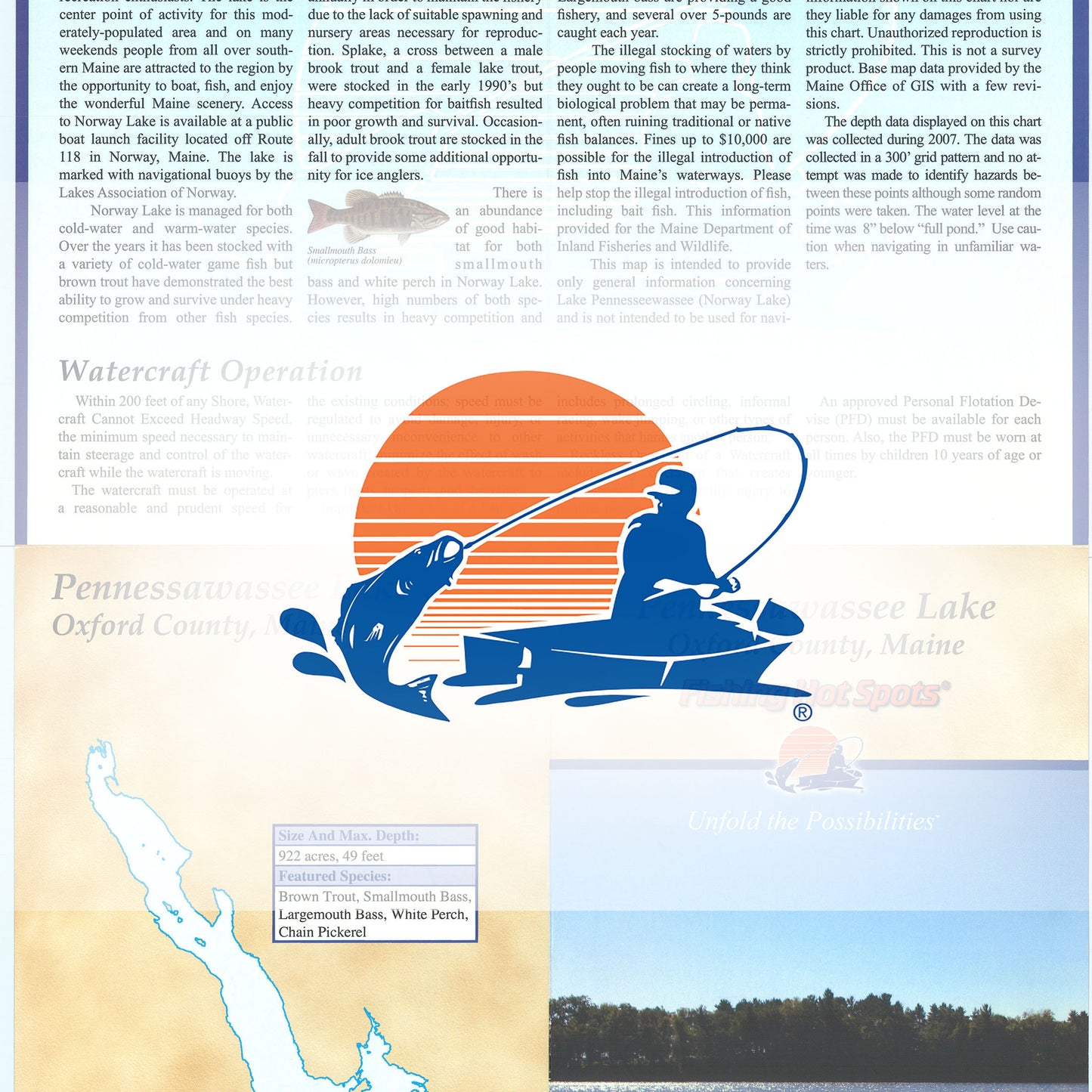 PENNESSAWASSEE (NORWAY LK) MAP