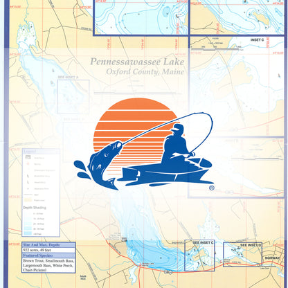PENNESSAWASSEE (NORWAY LK) MAP