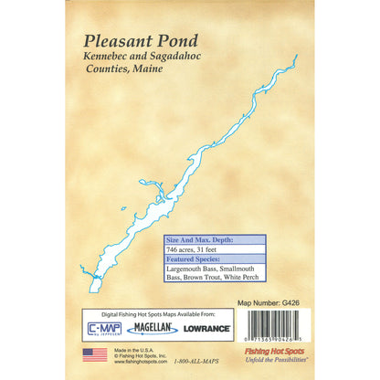 Pleasant Pond Fishing Map