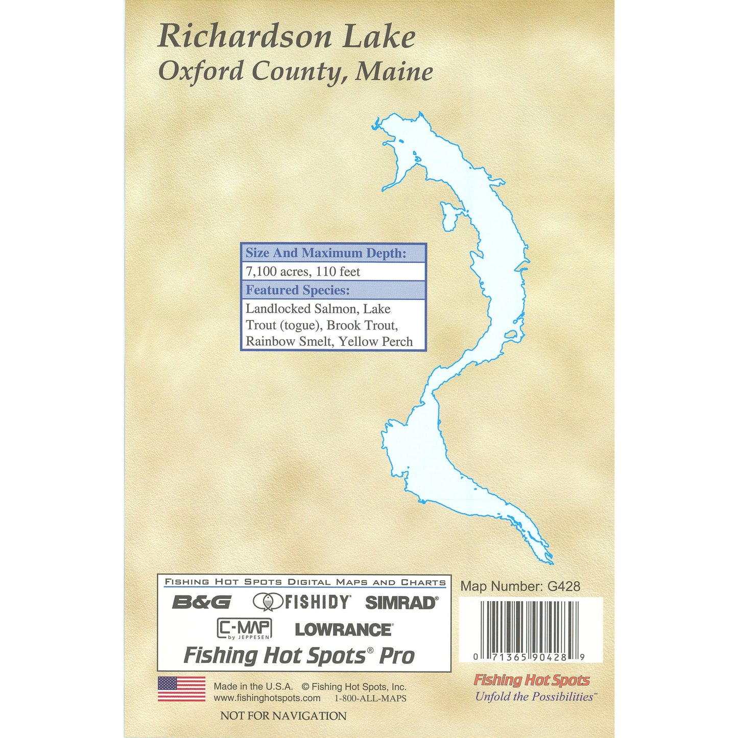 Richardson Lake fishing map
