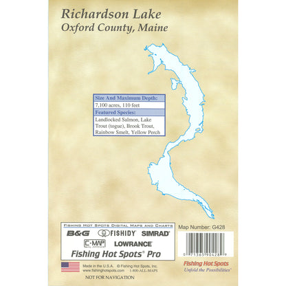 Richardson Lake fishing map