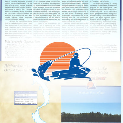 Richardson Lake fishing map