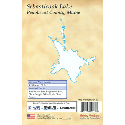 Sebasticook Lake Fishing Map