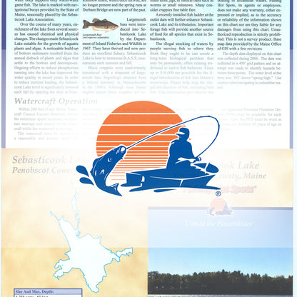 Sebasticook Lake Fishing Map